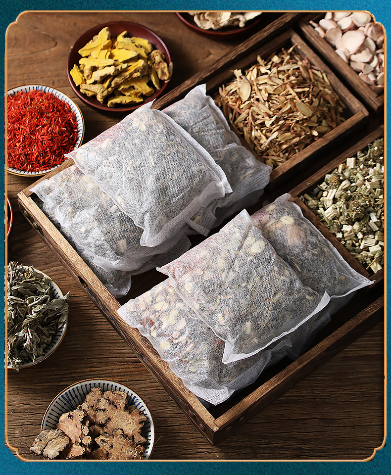 艾草泡脚包批发 二十四味泡脚药包艾叶足浴包厂家 草本泡脚中药包