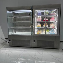 立式前移门饮品展示柜 后移门冰柜 酸奶冰箱 风冷无霜甜品点心立