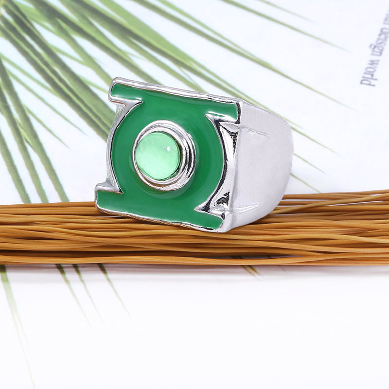 影视 正义联盟周边 绿灯侠戒指 礼品赠送霸气男士指环-阿里巴巴