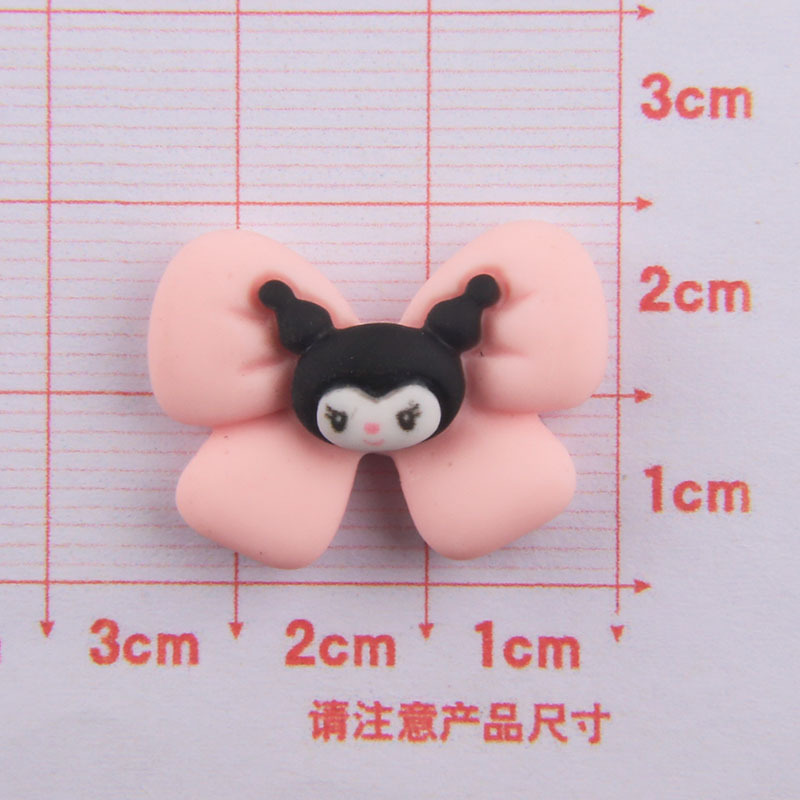 Handmade DIY Cartoon Black Kromi Resin Accessories Hairpin Ornament Cream Glue Phone Case Material Package Wholesale