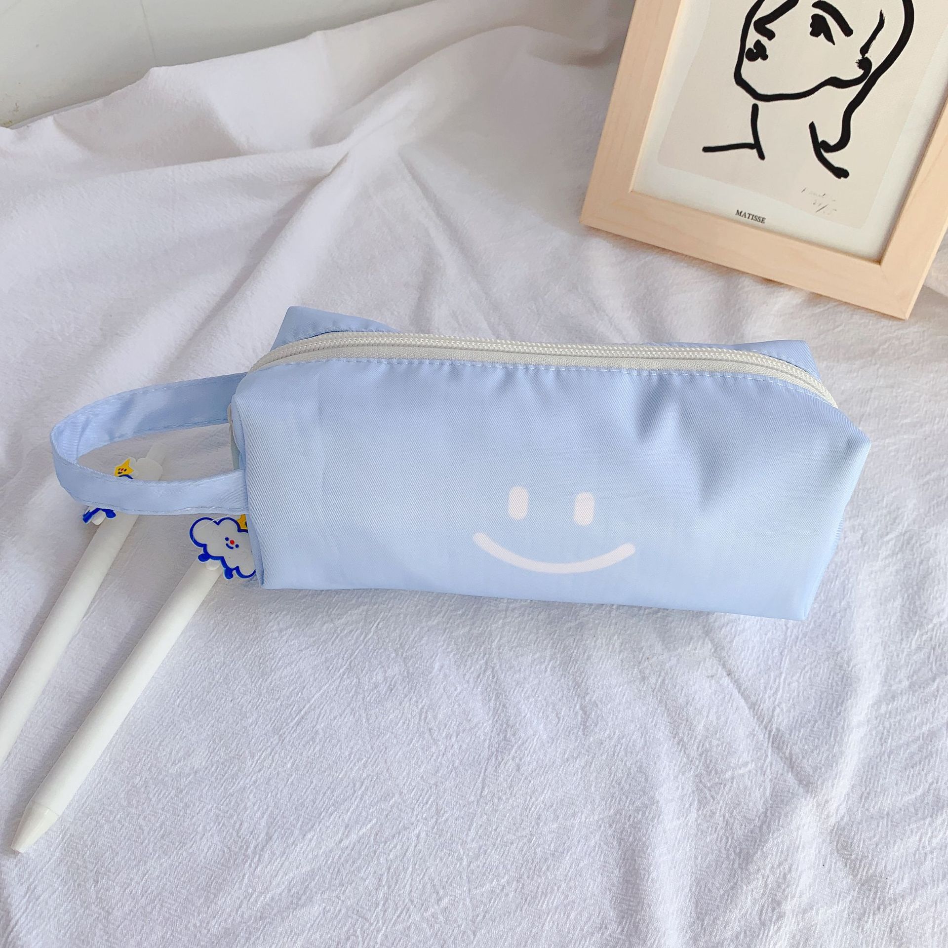 高颜值小众笔袋ins日系女孩高级感铅笔盒大容量初中少女心文具盒