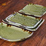 日式复古窑变陶瓷餐具日料餐厅家用餐盘寿司盘烤串盘点心盘早餐盘
