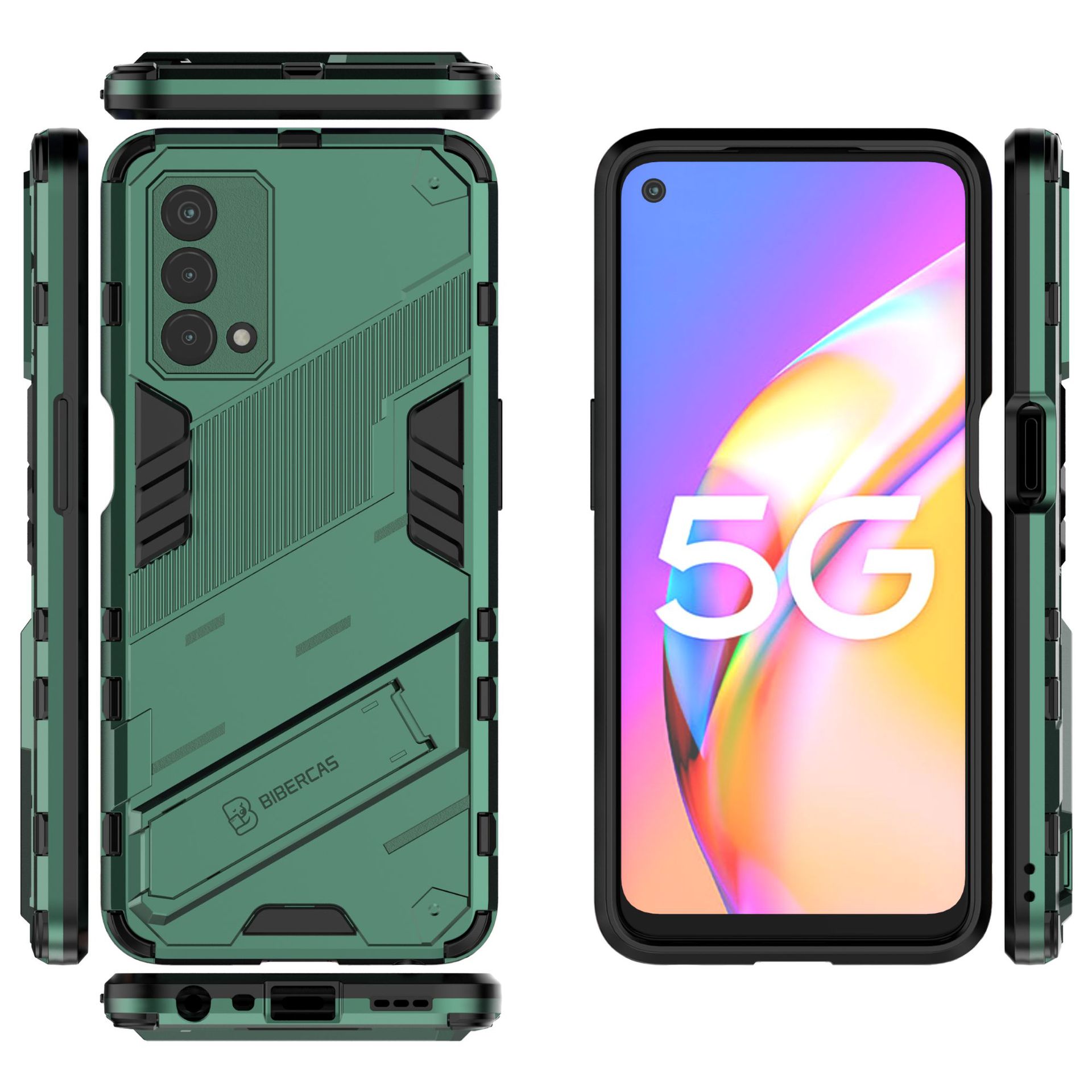 oppo f f17新款朋克铠甲手机壳 适用于oppo f17pro支架手机壳