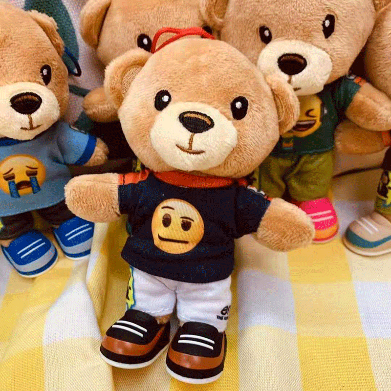 可爱小熊公仔穿衣服小号泰迪熊布娃娃抱抱熊玩偶女生睡觉毛绒玩具