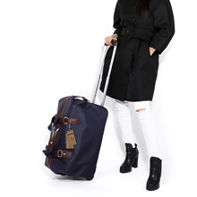 手提旅行包折叠拉杆包可登机男女轻便大容量行李袋商务出差旅游包