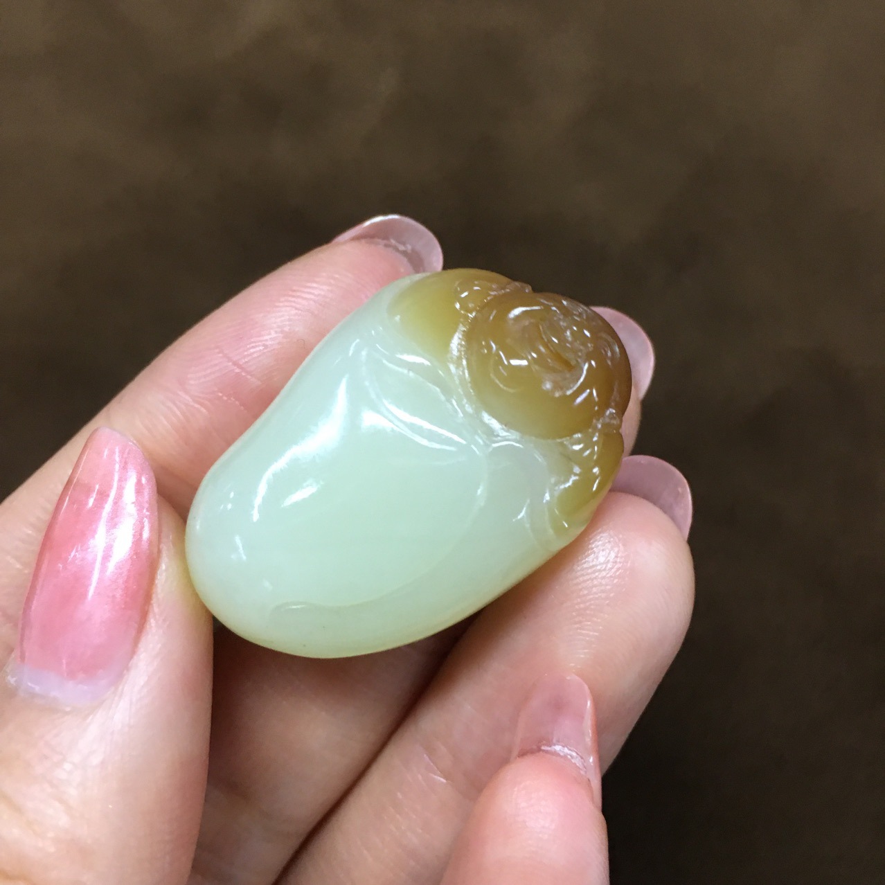 新疆和田玉且末料糖白玉佛公玉石挂坠带证书终生保真