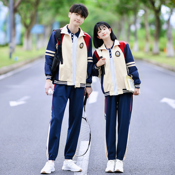 运动会入场服青少年情侣装卫衣外套初中高中学生班服运动会三件套