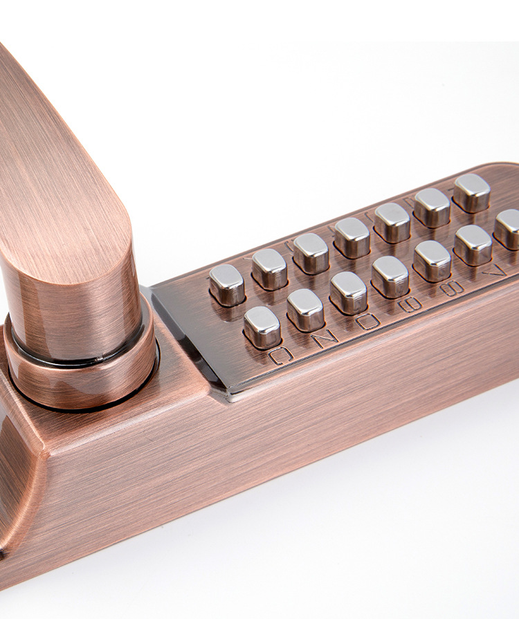 机械密码锁大门户外庭院铁艺门花园别墅铝艺门防水防火双面密码锁