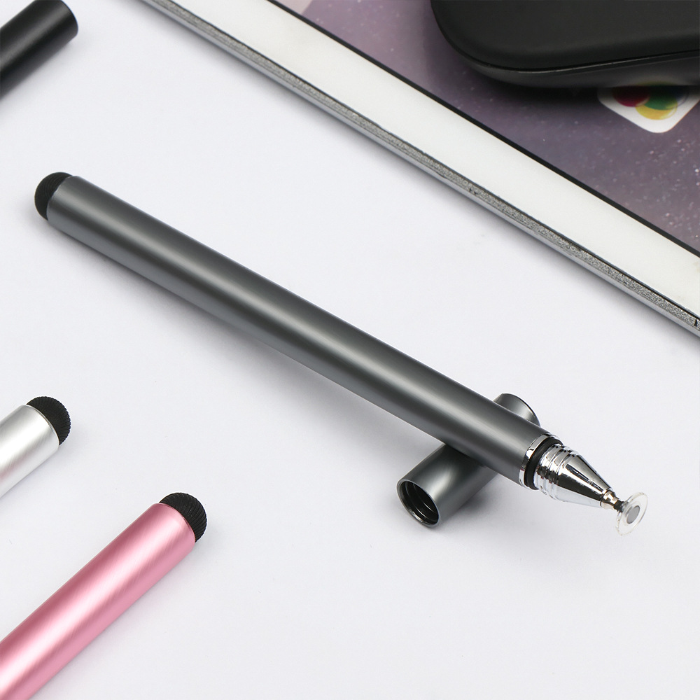 导电胶头 吸盘二合一多功能绘画触控笔 金属电容笔 触屏笔 触摸笔