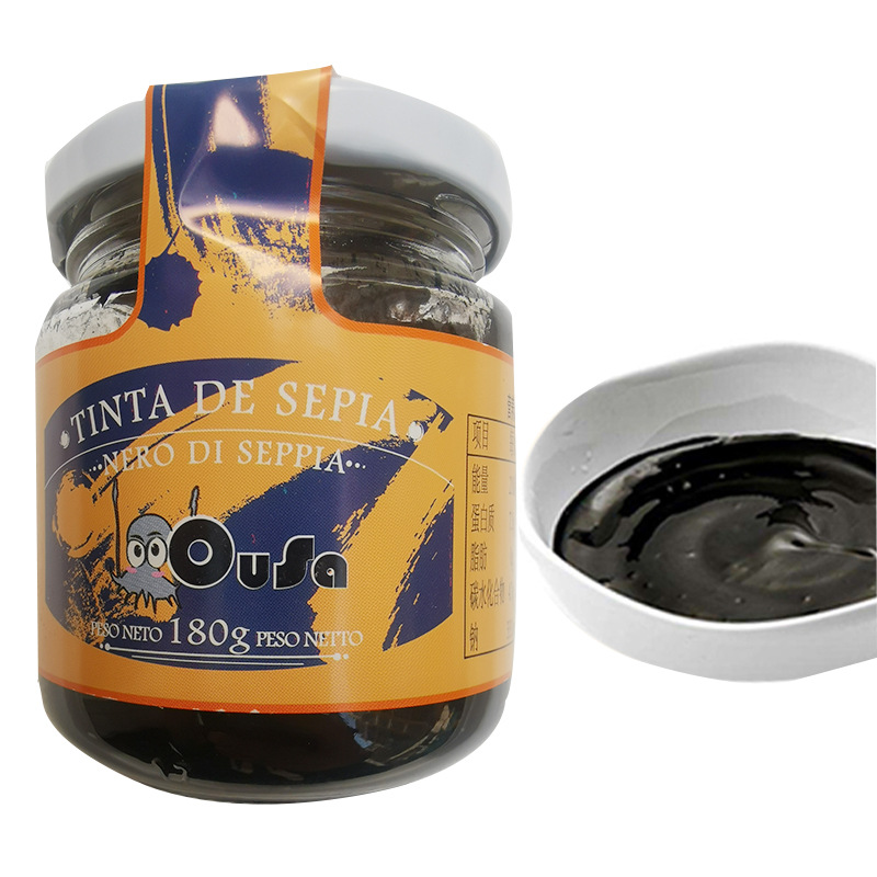 欧萨墨鱼汁180g西班牙 意粉意面烘焙酱水饺寿司海鲜饭黑色酱