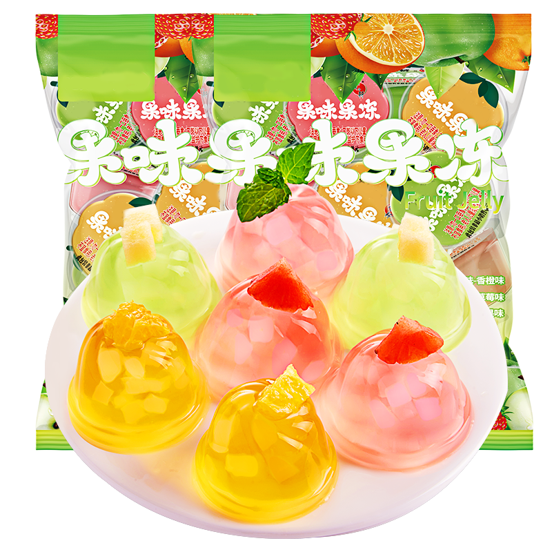 果味果冻椰果水果冻整箱散装解馋网红小零食小吃休闲食品整袋批发