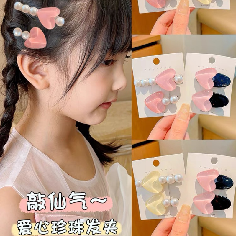 春款民族风花朵蝴蝶结蕾丝边弹簧夹侧边夹甜美少女发夹发饰女发箍