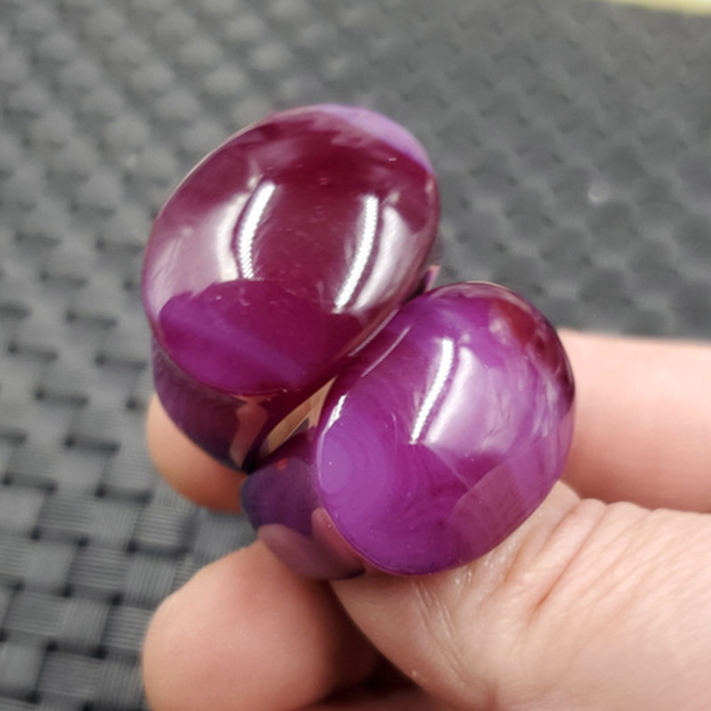 玉石戒指紫色玉髓戒指玛瑙戒指戒指饰品戒指玉戒指玉指环