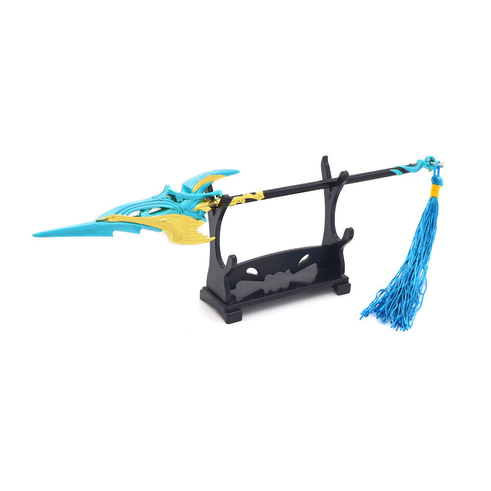 周边22cm 韩信傲雪梅枪武器合金模型兵器钥匙扣全金属摆件