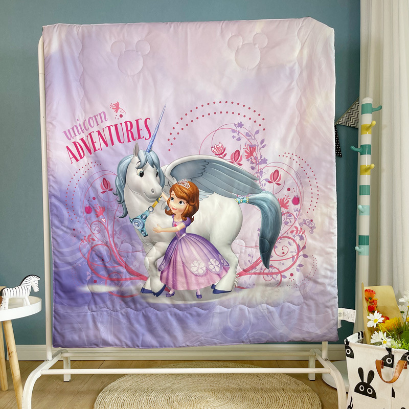 Children's Baby Summer Quilt Elsa Frozen Snowyprincess Summer Blanket Airable Cover Kindergarten Duvet