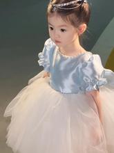 时尚女童礼服宝宝甜美钢琴公主裙儿童生日花童婚礼女孩仙气礼服裙