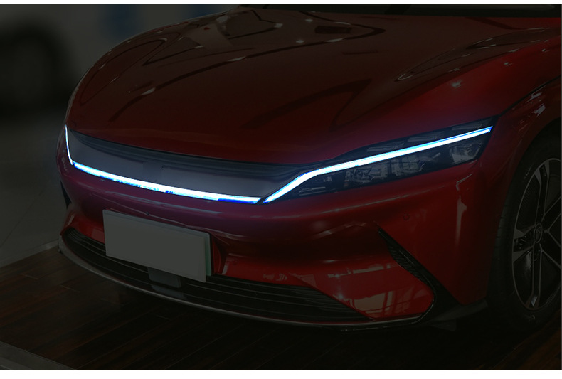 适用于20款比亚迪汉ev日行灯改色膜改装dm车灯透光膜改装外饰贴纸