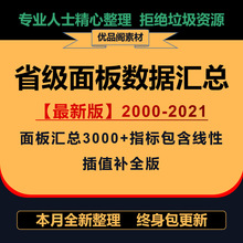 2000）（2021各省数据年鉴省汇总中国统计-3000指标面板最新