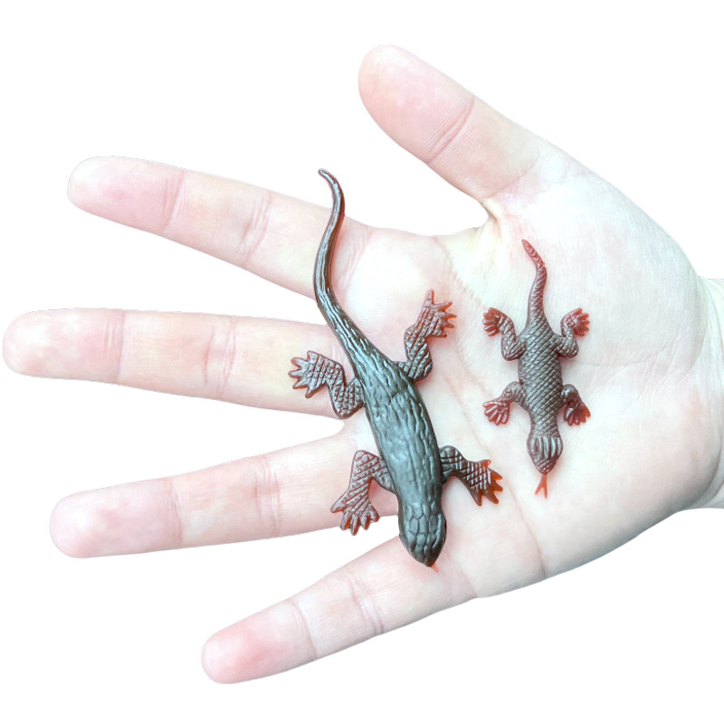 仿真蜥蜴大小号迷你缩微型四脚蛇壁虎幼儿园儿童认知玩具动物模型