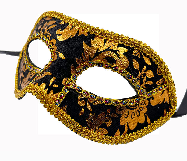 万圣节新款面具半脸面具眼罩包布面具公主女王性感面具花纹面具新