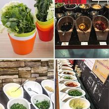 火锅调料容器调味餐具自助配料碗香碗斜口蘸料碗塑料麻酱串串香