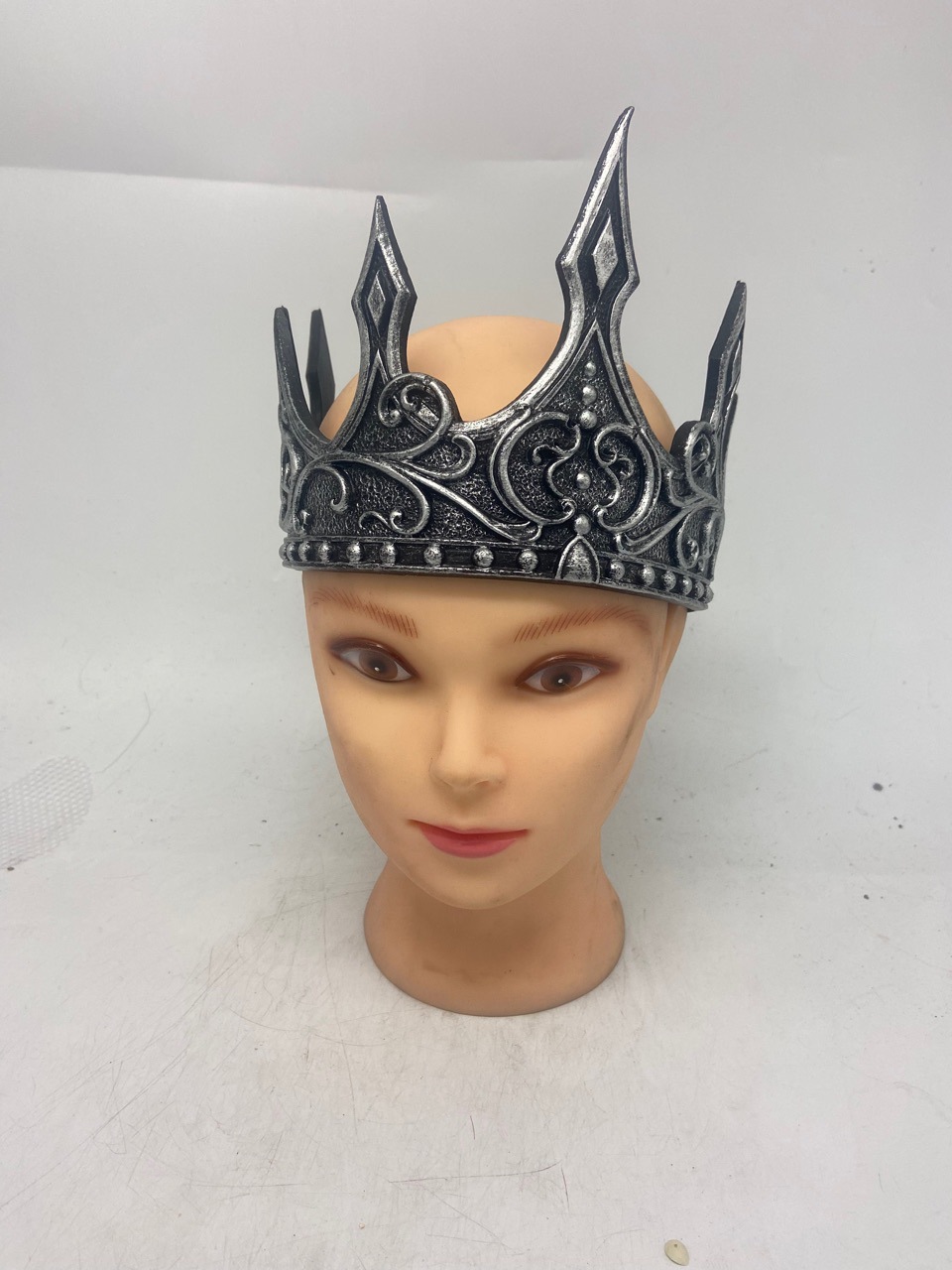 万圣节皇冠外贸装扮乳胶3d柔软中世纪国王皇冠头饰表演舞台装道具