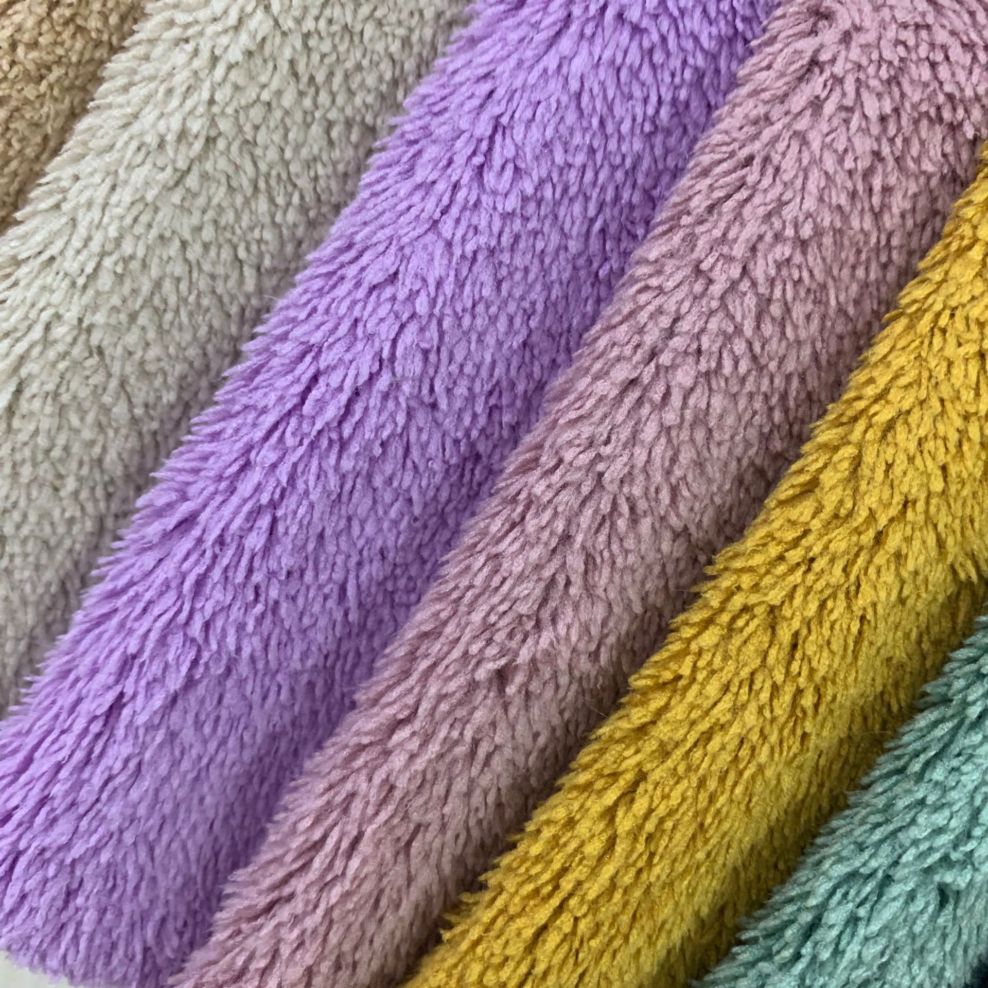 强吸水锦涤珊瑚绒 仿棉毛巾布 锦涤毛巾布 玩具服装绣花毛绒面料