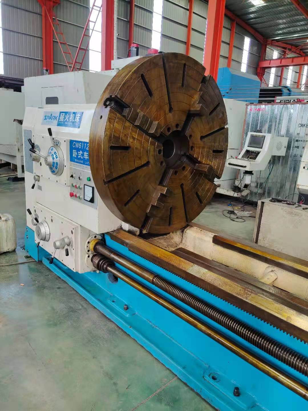 转让二手星火cw61125ex5米卧式车床二手星火卧车二手5米车床