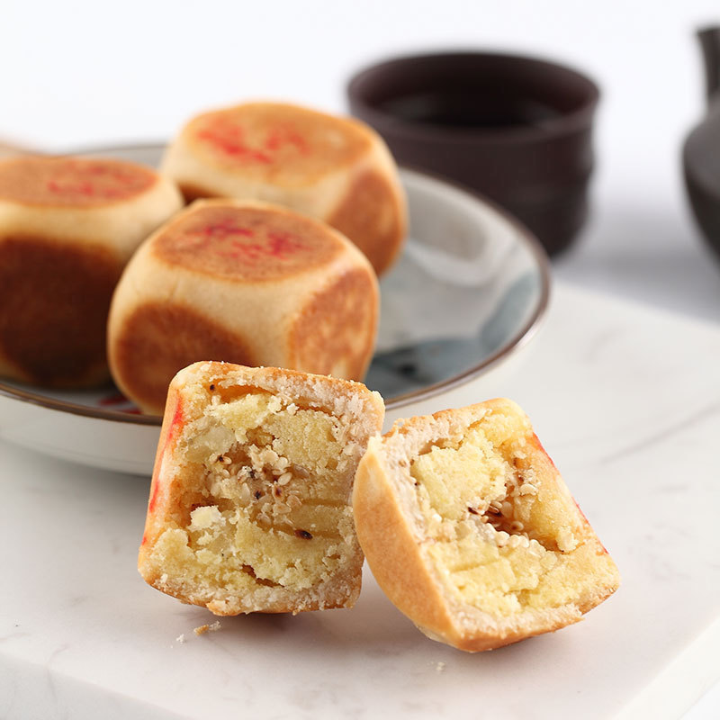 广东特产正宗潮汕特产饶平宝岛饼小吃传统糕点宝斗饼绿豆糕绿豆饼