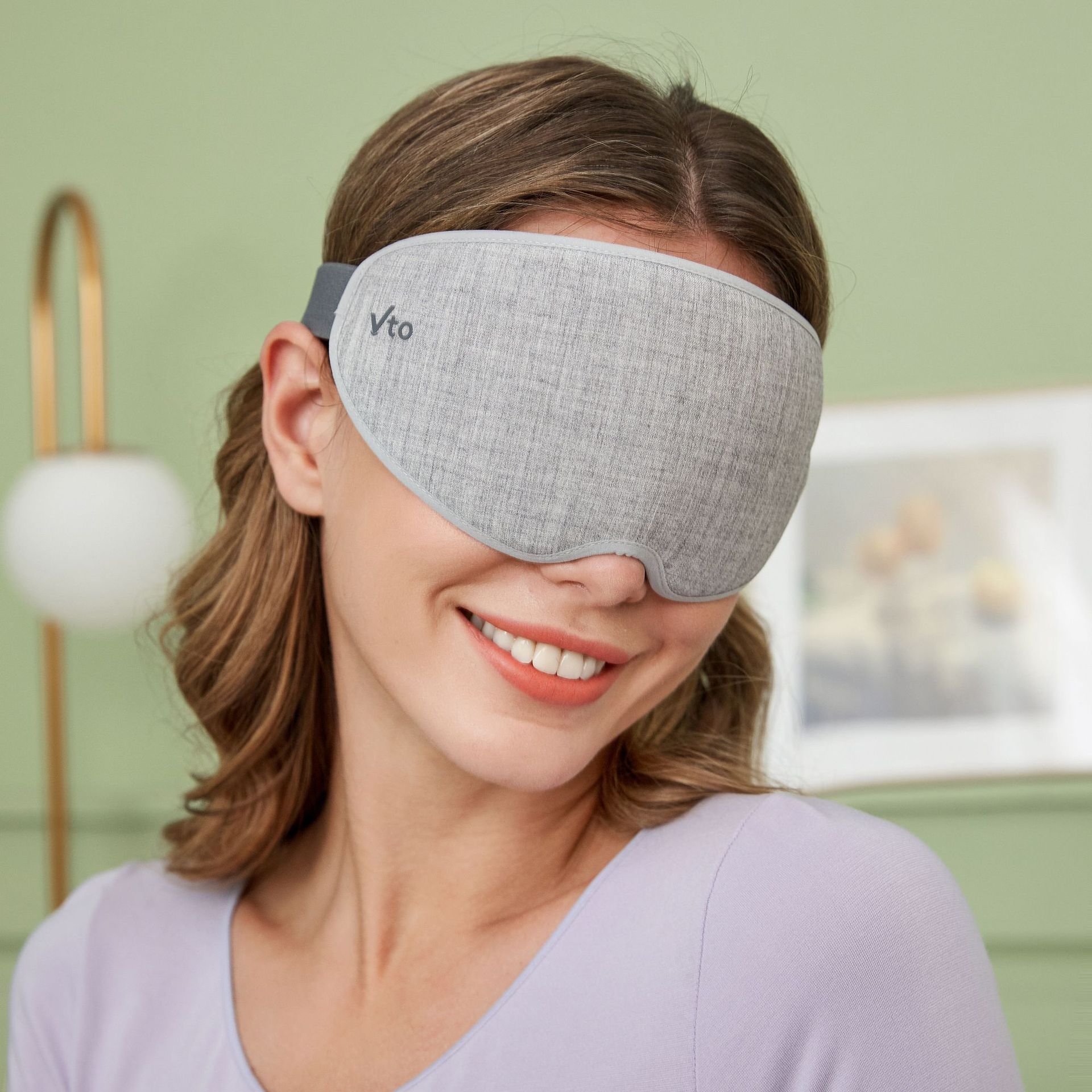 维徒纯色3d遮光睡眠眼罩 男女生用亲肤材质全黑遮光成人睡眠眼罩