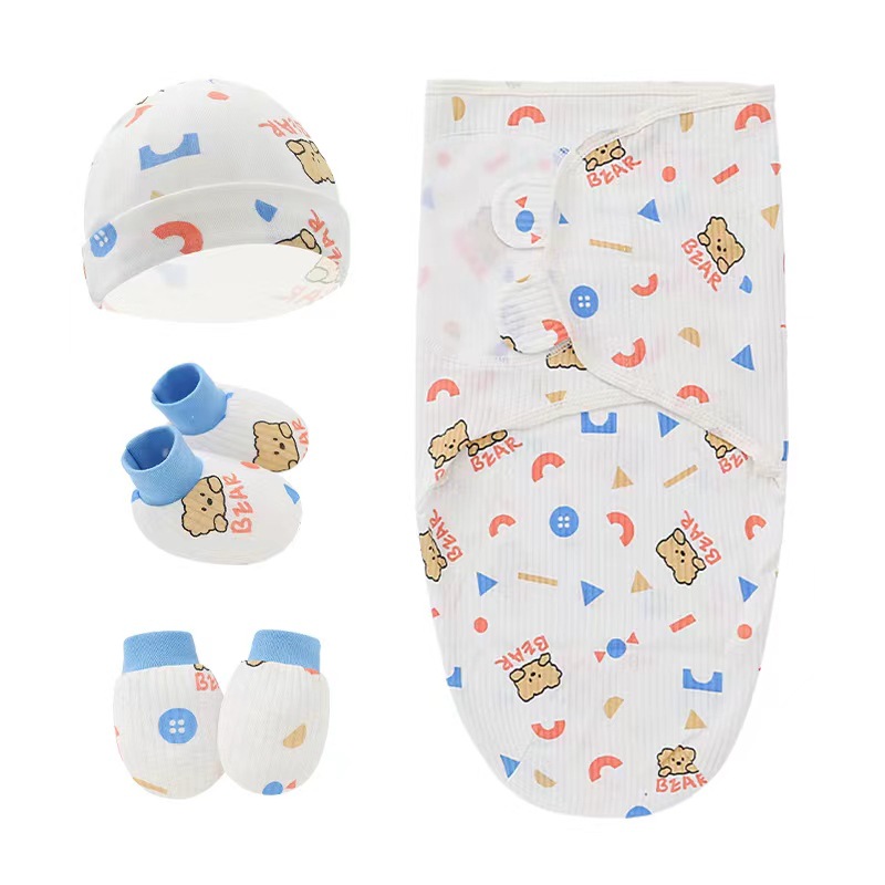 Foreign Trade European and American Newborn Newborn Swaddling Wrapping Towel Baby Spring Silkworm Sleeping Bag Baby Delivery Room Baby's Blanket Maternal and Child Supplies