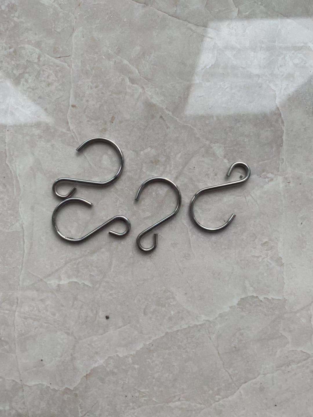 厂家生产来图来样不锈钢 s型挂钩 线材成型 吊钩金属挂板五金挂件