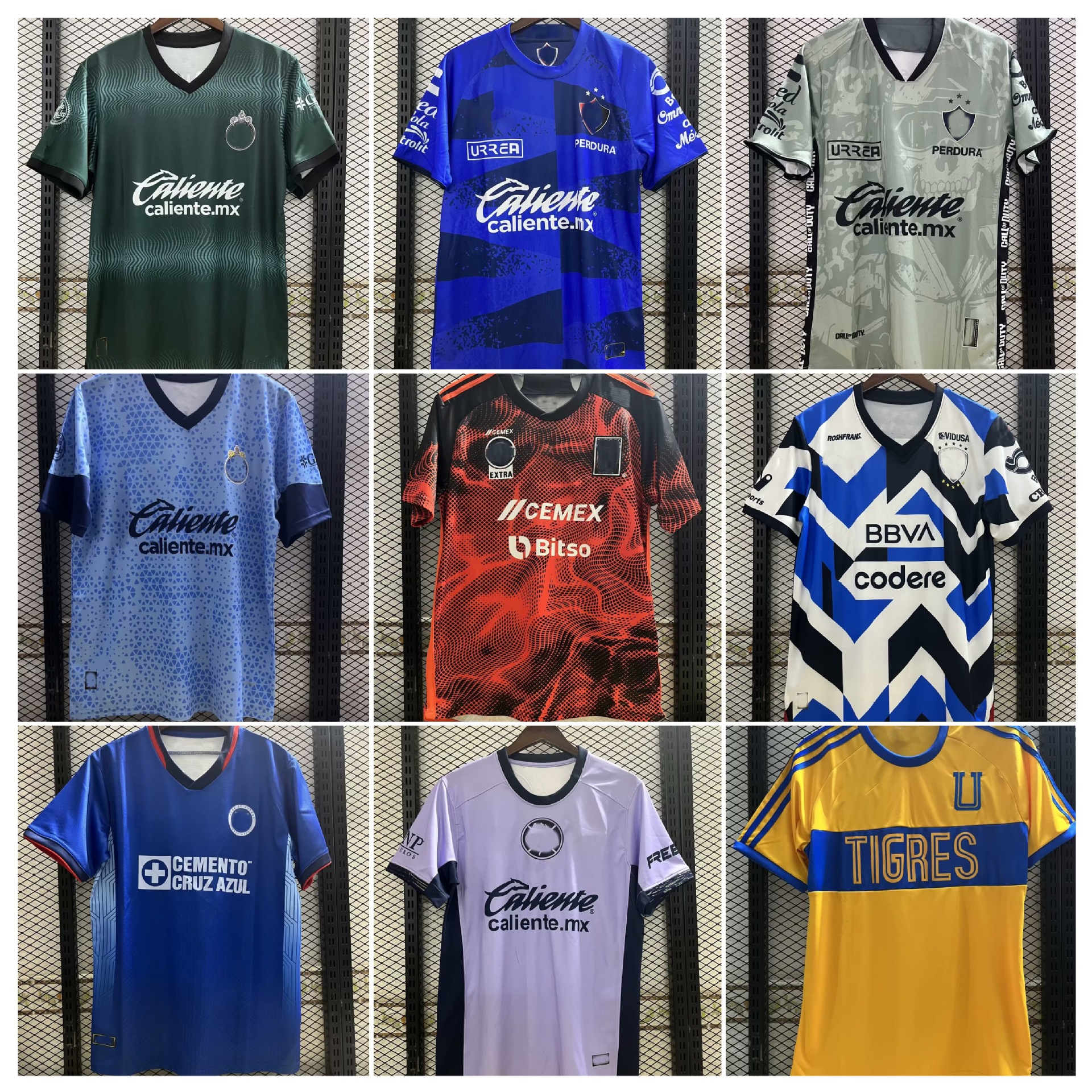 23-24墨西哥联赛球衣蓝十字芝华士美洲冷门足球服短袖训练比赛