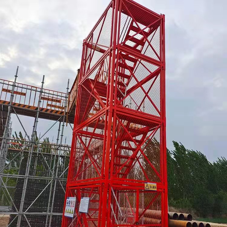 厂家现货 组装式安全梯笼 深基坑施工梯笼 重型梯笼 笼式安全爬梯