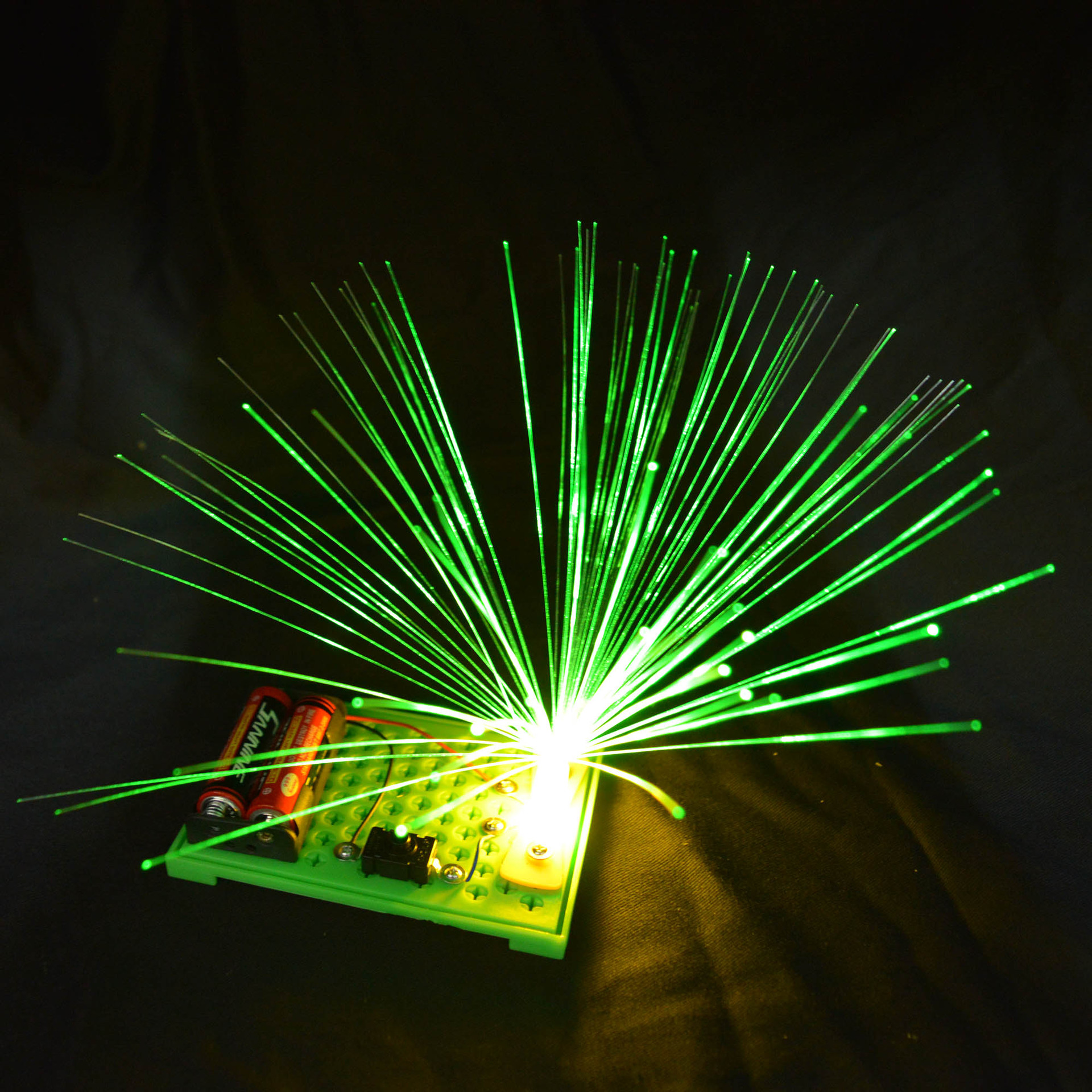 物理教具儿童科技小制作光纤灯科学实验玩具幼儿园科学区学生创意