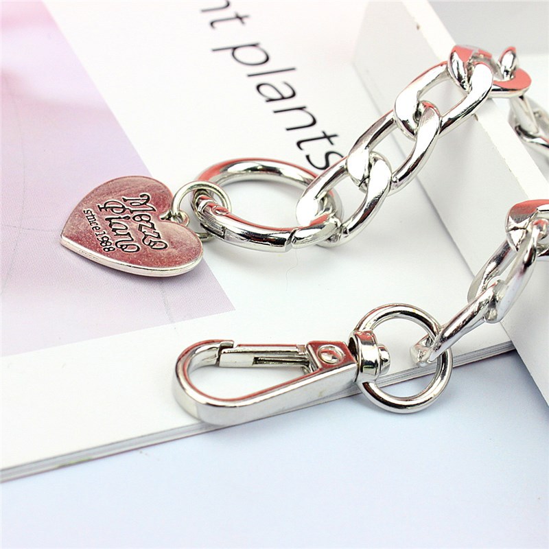 新款爱心铁链创意可手拎手机壳链条包包diy饰链条配件手机壳挂件