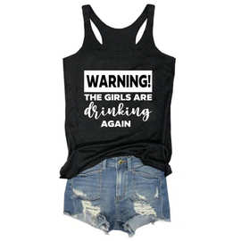 新款英文字母小背心