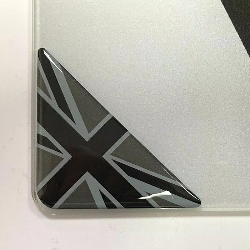 英国国旗黑白旗帜 3d 凝胶车牌角落圆顶贴纸-阿里巴巴