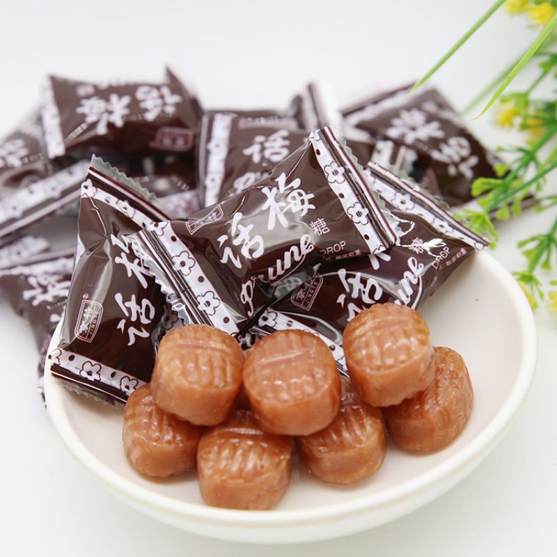 京特话梅糖水果硬糖250g散装500g酸甜梅糖结婚喜庆宴喜糖果