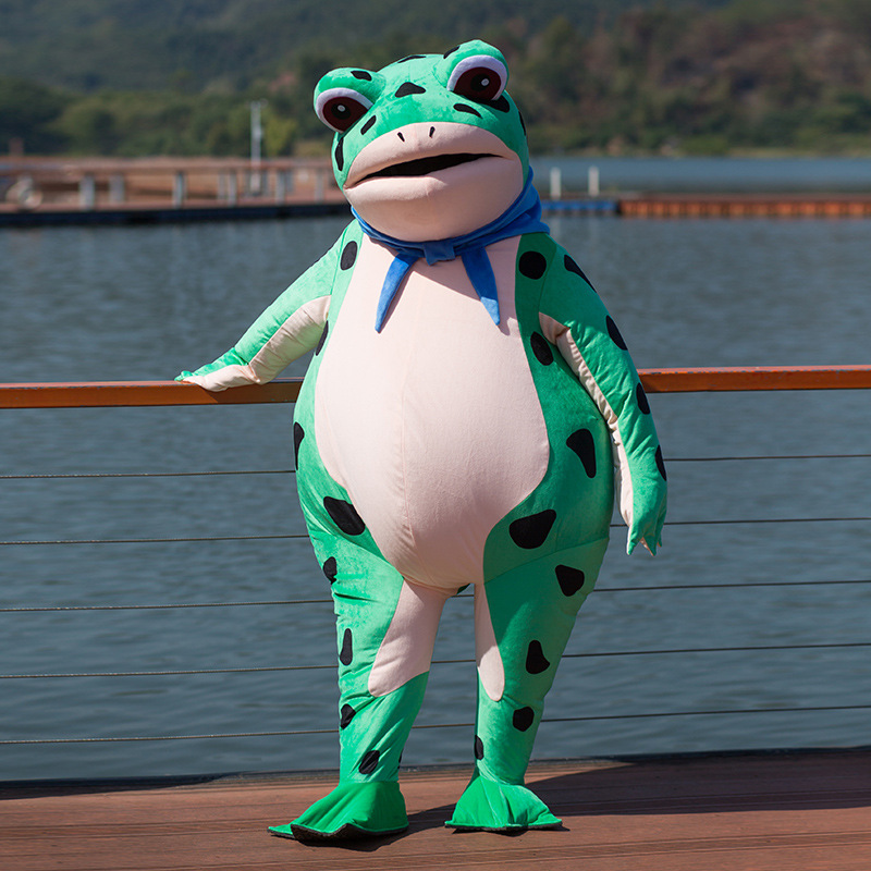 卡通人偶服装青蛙人偶服装偶装凉爽充气娃玩偶搞怪商场地推田鸡