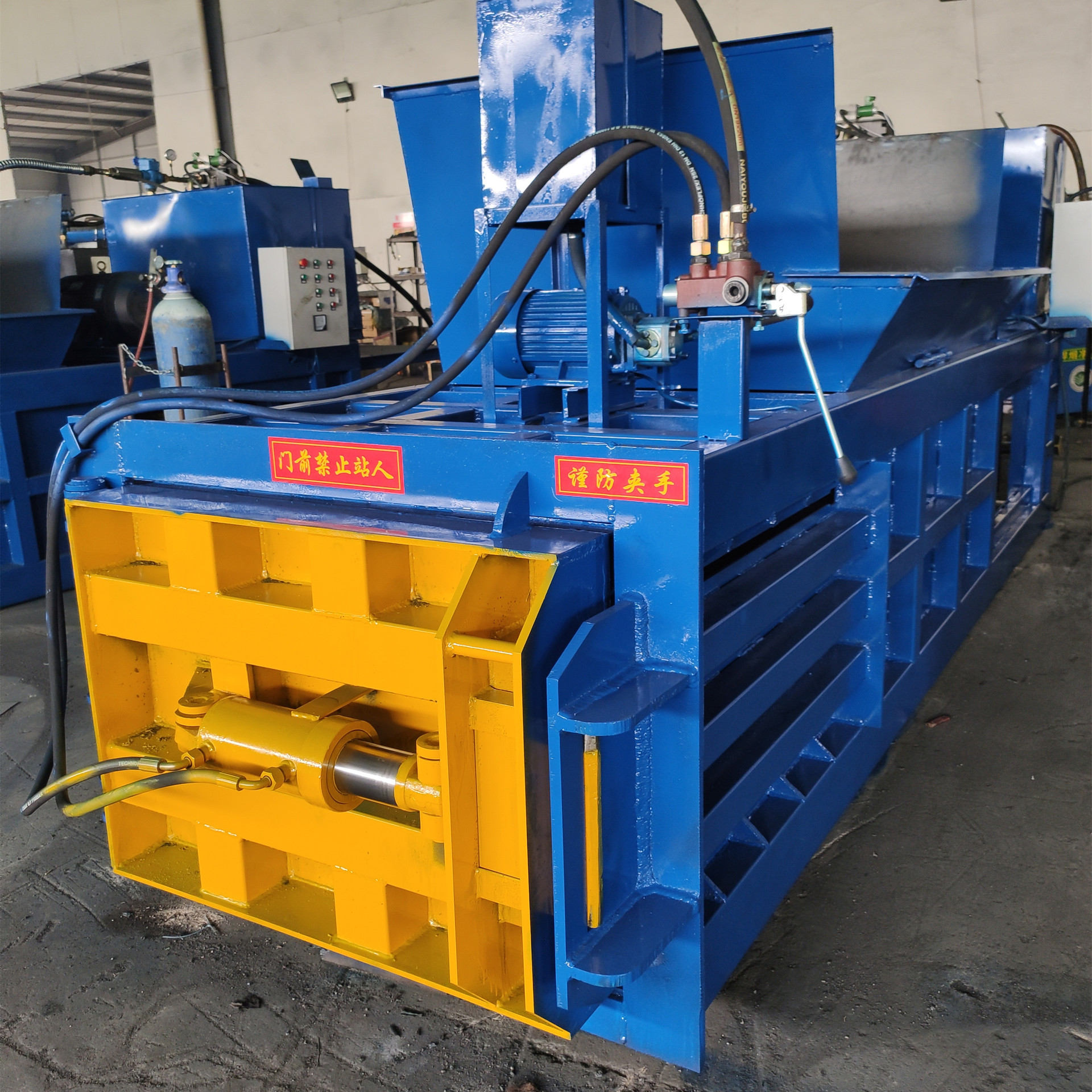 厂供全新卧式废纸液压打包机   塑料薄膜碎海绵卧式打包机