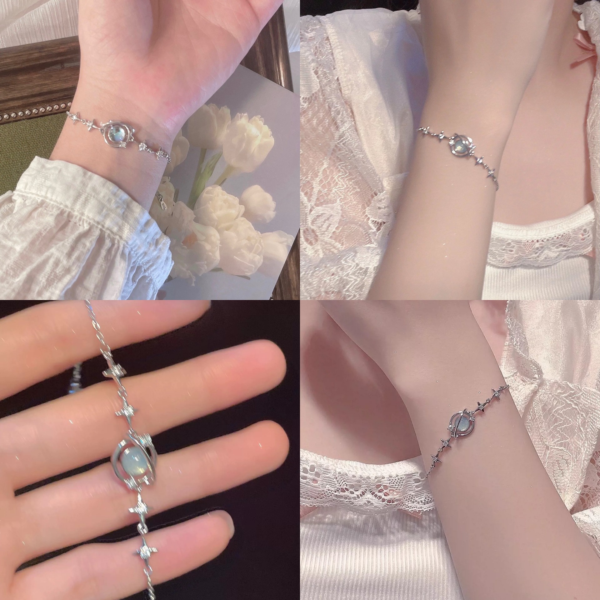 「耿耿星河」然后我们跳舞了森系轻奢小众设计高级感温柔手链女