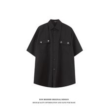 EONMODISH男装|2024夏季新品实拍小众设计短袖衬衫