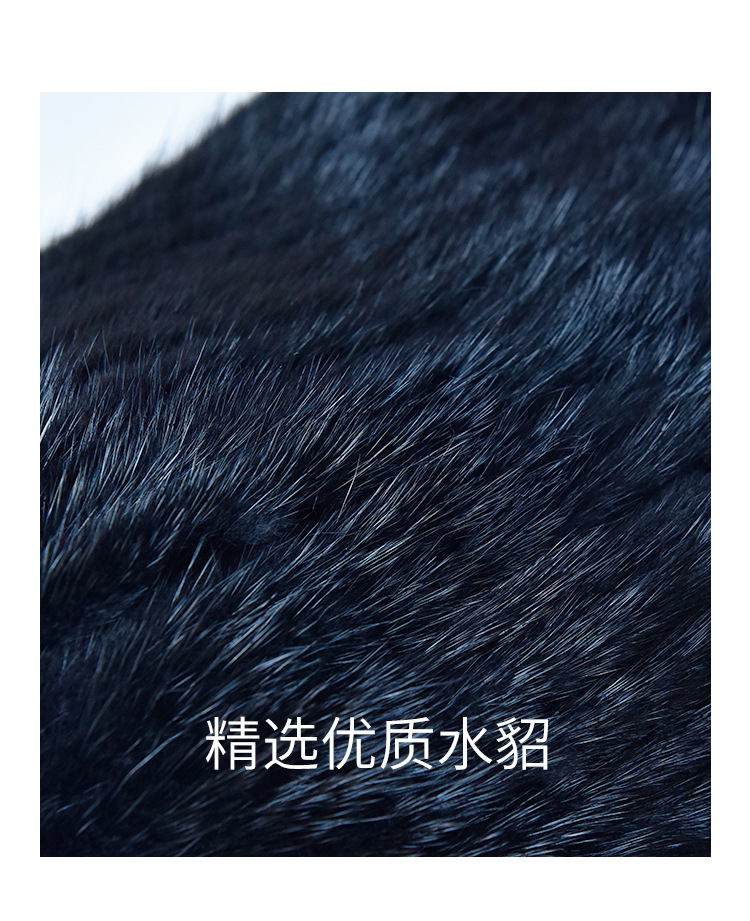貂皮帽子女冬季水貂皮草保暖护耳帽狐狸毛真皮毛球貂毛帽时尚百搭