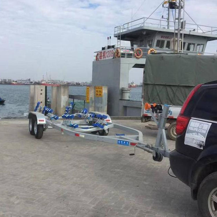 救援船拖车架消防防汛运输设备拖船架急救船防汛船冲锋舟拖车06