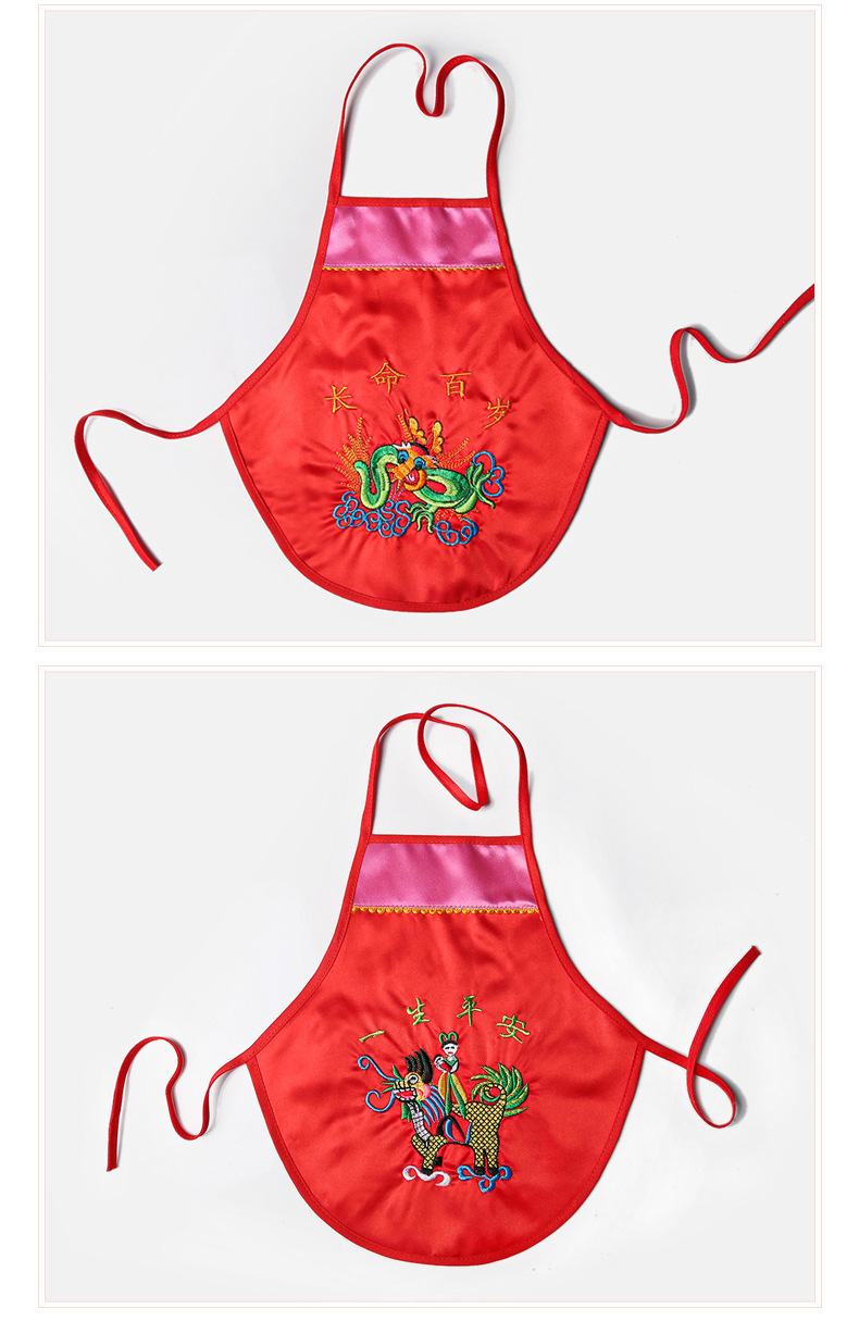 夏季新款婴儿民俗绣花肚兜新生儿男女宝宝护肚围四季薄款