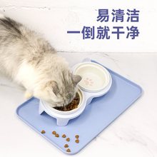 宠物餐垫猫咪用吃饭垫子狗狗碗食盘防滑防水托盘饭盆非硅胶盘子