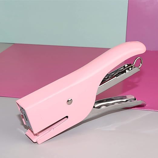 Cross-Border Direct Supply Pink Office Supplies Set Stapler Tape Seat Tape Student Office Supplies Cross-Border Set