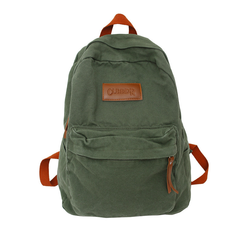 School Season Schoolbag for Women 2022 Autumn New Middle School Students Korean Style Retro Washed Canvas Backpack Men