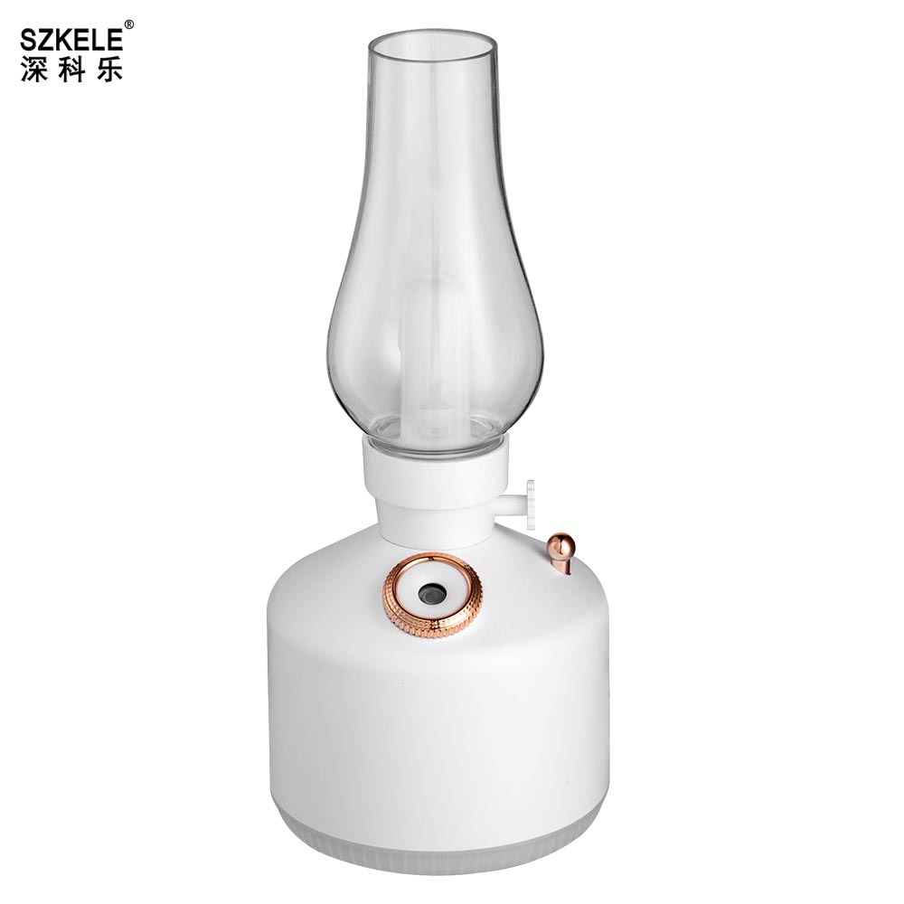Creative Retro Time Lamp Humidifier Desktop Aromatherapy Usb Wireless Home Night Light Spray Kerosene Lamp Wholesale